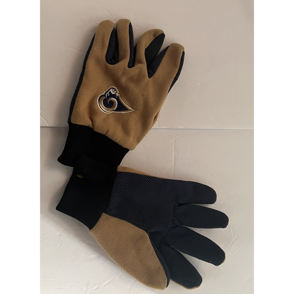 NFL St Louis Rams Knit FOCO‎ Grip Tips Gloves, Stretch Fit